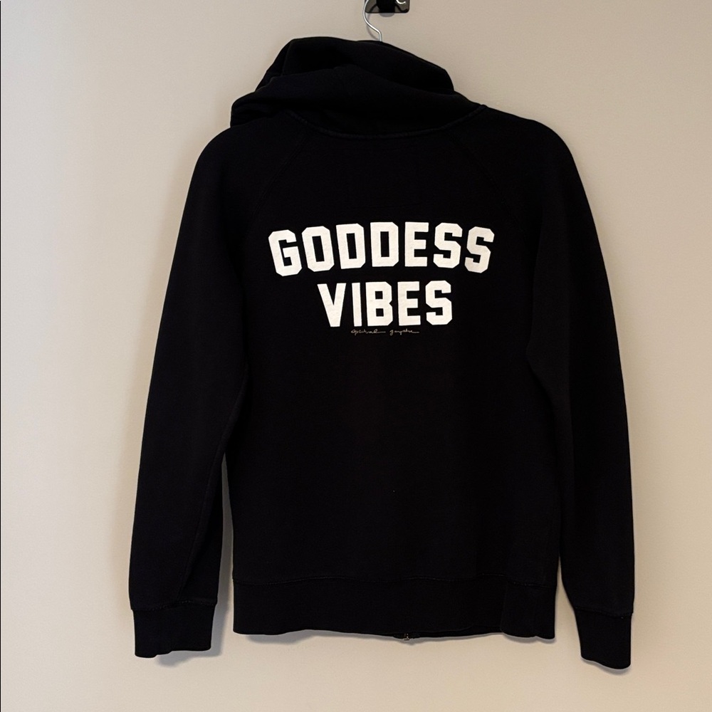 Spiritual Gangster Goddess Vibes zip up hoodie size medium - Picture 3 of 3